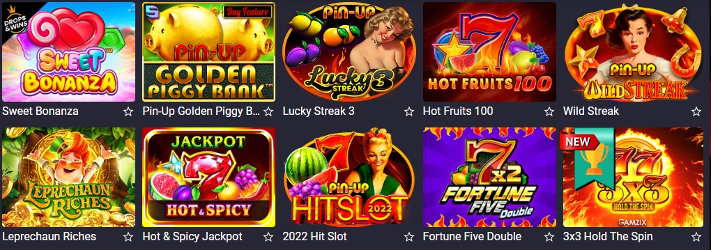 Игровые автоматы онлайн Пин Ап казино Игровые автоматы онлайн Пин Ап казино